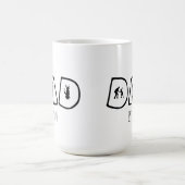 Baseball VATER und Kind Kaffeetasse (Mittel)