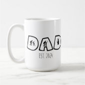 Baseball VATER und Kind Kaffeetasse (Links)