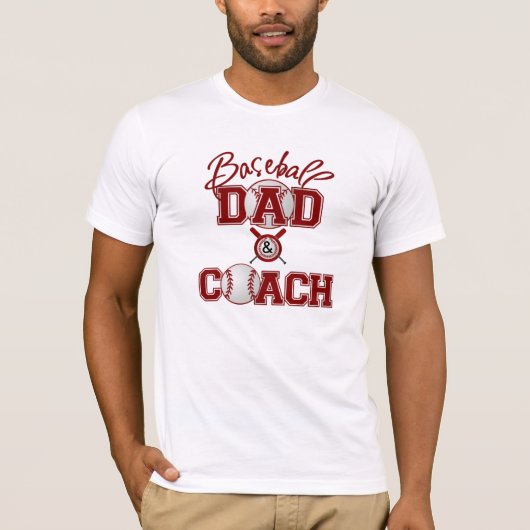 Baseball VATER und TRAINER T-Shirt (Vorderseite)