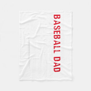 Baseball-Vater USA Amerikanische Flagge Vatertag 4 Fleecedecke