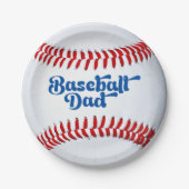 Baseball Vater Vater Pappteller (Vorderseite)