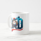 Baseball-Vater Vatertag Sport Kaffeetasse (Vorderseite Links)