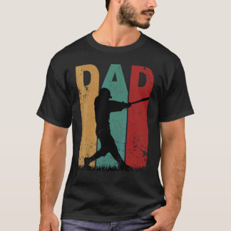 Baseball Vater Vintag Vateru2019s Day T-Shirt