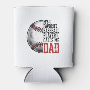 Baseball-Vater Vintage-Gravur Grafik T-Shirt_1 Dosenkühler