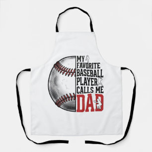 Baseball-Vater Vintage-Gravur Grafik-T-Shirt_1 Schürze