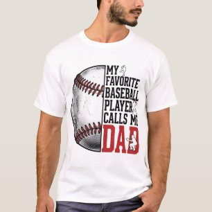 Baseball-Vater Vintage-Gravur Grafik-T-Shirt_1 T-Shirt
