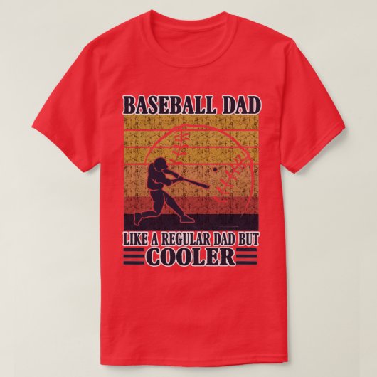 Baseball-Vater wie ein regelmäßiger Vater, aber Co T-Shirt (Design vorne)
