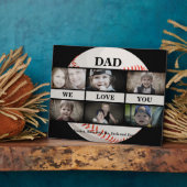 Baseball Vater Wir Liebe Sie FotoCollage Fotoplatte (Seite)