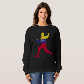 Baseball Venezuela Flag Hispanic Heritage Venezuel Sweatshirt (Vorne ganz)