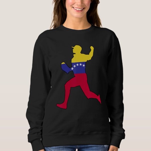 Baseball Venezuela Flag Hispanic Heritage Venezuel Sweatshirt (Vorderseite)