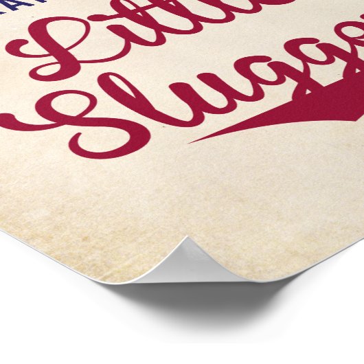 Baseball Verließ Ihren Autograph für Kleine Spülun Poster (Ecke)