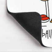 Baseball Verrückter Mousepad (Ecke)