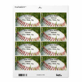 Baseball-Versandetiketten (Vorne)