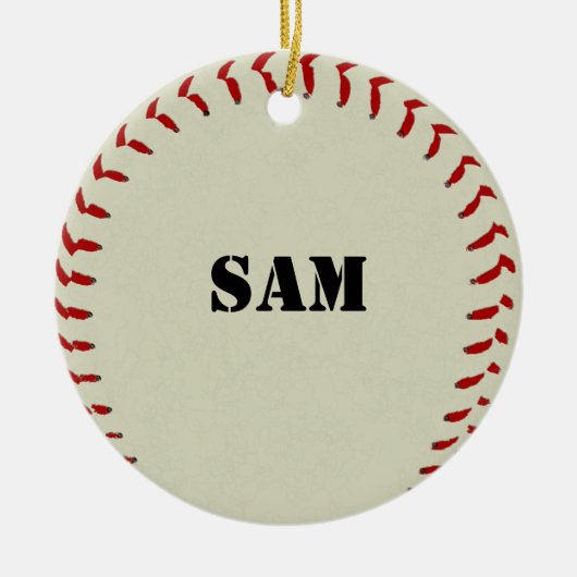 Baseball-Verzierung Keramik Ornament (Vorne)