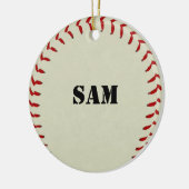 Baseball-Verzierung Keramik Ornament (Links)