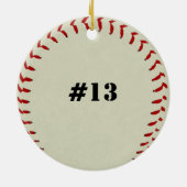 Baseball-Verzierung Keramik Ornament (Hinten)