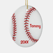 Baseball-Verzierung Keramikornament (Rechts)