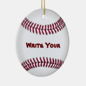 Baseball-Verzierungen Keramik Ornament (Rechts)