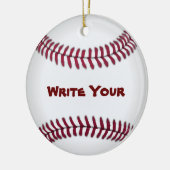 Baseball-Verzierungen Keramik Ornament (Links)