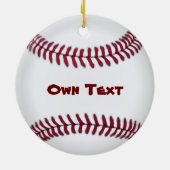 Baseball-Verzierungen Keramik Ornament (Hinten)