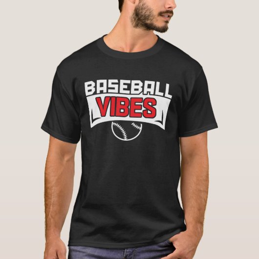 Baseball Vibes Baseball Trainer Pitcher Schlagmann T-Shirt (Vorderseite)