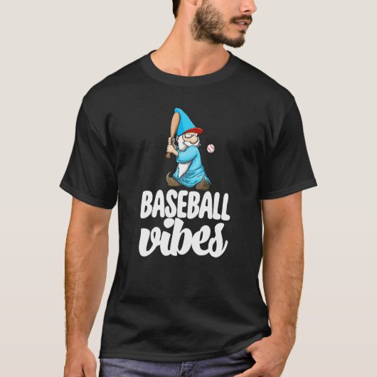 Baseball Vibes Gnome Baseball Game Celebration Wo T-Shirt (Vorderseite)