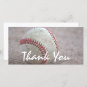 Baseball Vielen Dank Dankeskarte (Vorne/Hinten)
