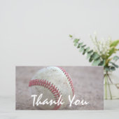 Baseball Vielen Dank Dankeskarte (Stehend Vorderseite)