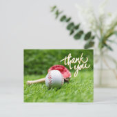 Baseball Vielen Dank, dass Sie Karte auf grünem Gr (Stehend Vorderseite)