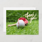 Baseball Vielen Dank, dass Sie Karte auf grünem Gr (Vorne/Hinten)