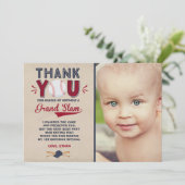 Baseball Vielen Dank für Ihre Karte Baseball 1. Ge (Stehend Vorderseite)