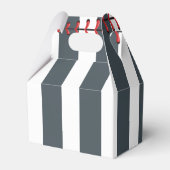 Baseball Vielen Dank personalisiert Baby Dusche Geschenkschachtel (Rückseite)