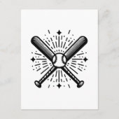 Baseball Vintag Begleitkarte (Rückseite)