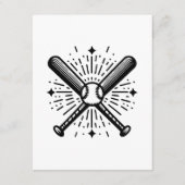 Baseball Vintag Begleitkarte (Vorderseite)