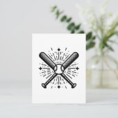 Baseball Vintag Begleitkarte (Stehend Vorderseite)