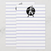 Baseball:Vintag Briefpapier (Vorne/Hinten)