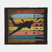 BASEBALL VINTAG FLEECEDECKE (Vorderseite (Horizontal))