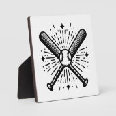 Baseball Vintag Fotoplatte (Vorderseite)