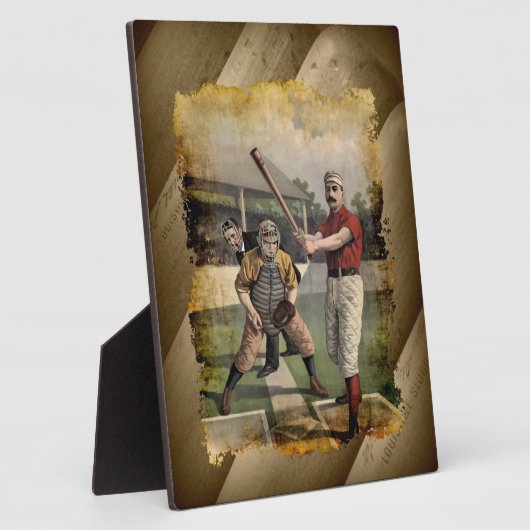 Baseball:Vintag Fotoplatte (Seite)
