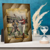 Baseball:Vintag Fotoplatte (Seite)