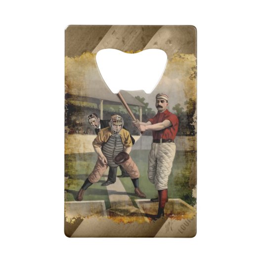 Baseball:Vintag Geldbeutel Flaschenöffner (Vorderseite)