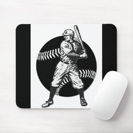 Baseball:Vintag Mousepad (Mit Mouse)