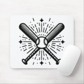 Baseball Vintag Mousepad (Mit Mouse)
