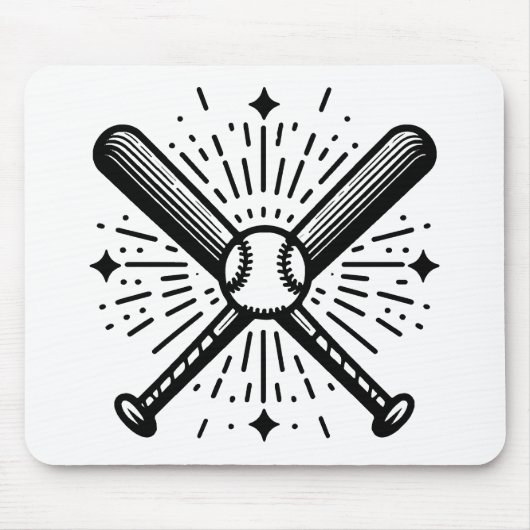 Baseball Vintag Mousepad (Vorne)