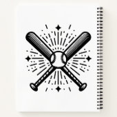 Baseball Vintag Notizblock (Rückseite)