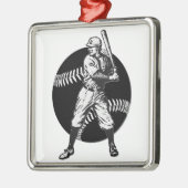 Baseball:Vintag Ornament Aus Metall (Links)