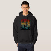 Baseball Vintag Player Typografie Hoodie (Vorne ganz)