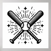 Baseball Vintag Poster (Vorne)