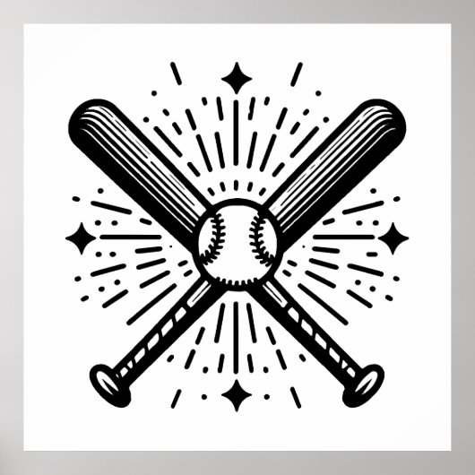 Baseball Vintag Poster (Vorne)