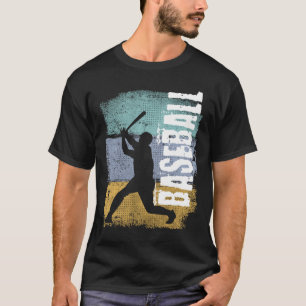 Baseball-Vintag Retro-Baseball-Player T-Shirt